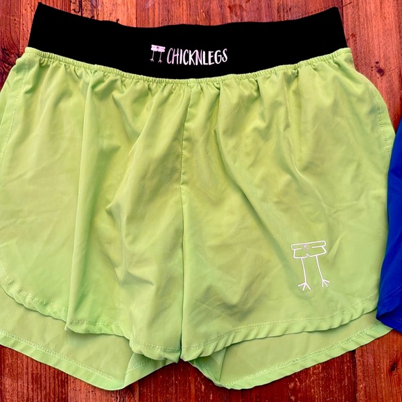 ChikNlegs Other - 2 pair!!! Men’s Green Blue Running Shorts CHICKNLEGS